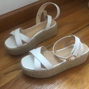 White Platform Espadrilles